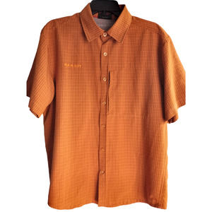 Men's Mammut Button Down Short Sleeve Shirt - Large